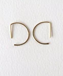 Salt + Still 14K Half Moon Earrings