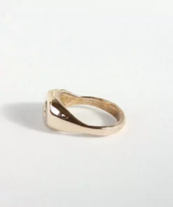 Salt + Still Dimple Signet Ring