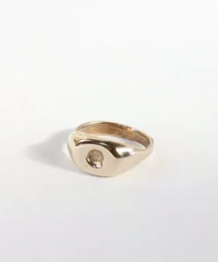 Salt + Still Dimple Signet Ring