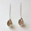 Salt + Still Egg Hollows Droplet Earrings