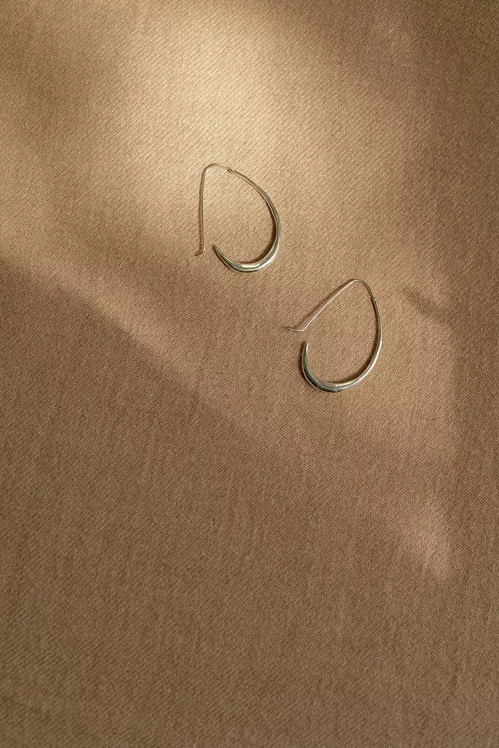 Salt + Still Jewelry Ovate Hoop Earrings 5 Salt + Still Jewelry Ovate Hoop Earrings