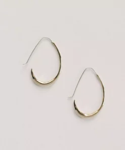Salt + Still Jewelry Ovate Hoop Earrings