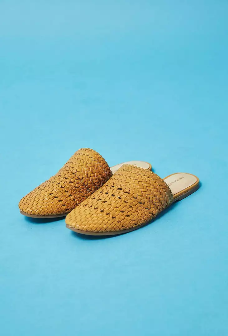 Salt & Umber Best Sellers Lily Mule - Mustard 4 Salt & Umber Best Sellers Lily Mule - Mustard