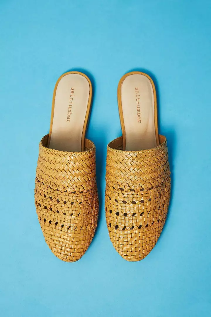 Salt & Umber Best Sellers Lily Mule - Mustard 8 Salt & Umber Best Sellers Lily Mule - Mustard