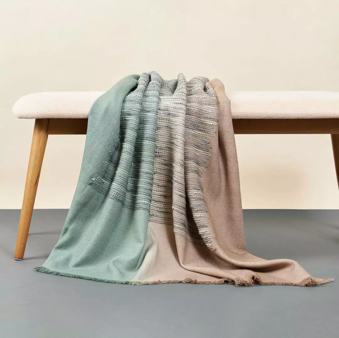 Studio Variously Salvia Merino Blanket 1 Studio Variously Salvia Merino Blanket