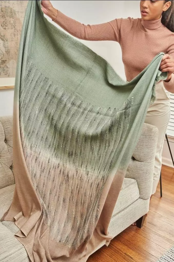 Studio Variously Salvia Merino Blanket 2 Studio Variously Salvia Merino Blanket