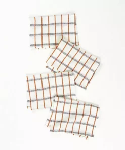Archive New York San Lucas Plaid Cocktail Napkin Set