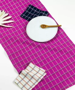 Archive New York San Lucas Plaid Table Runner