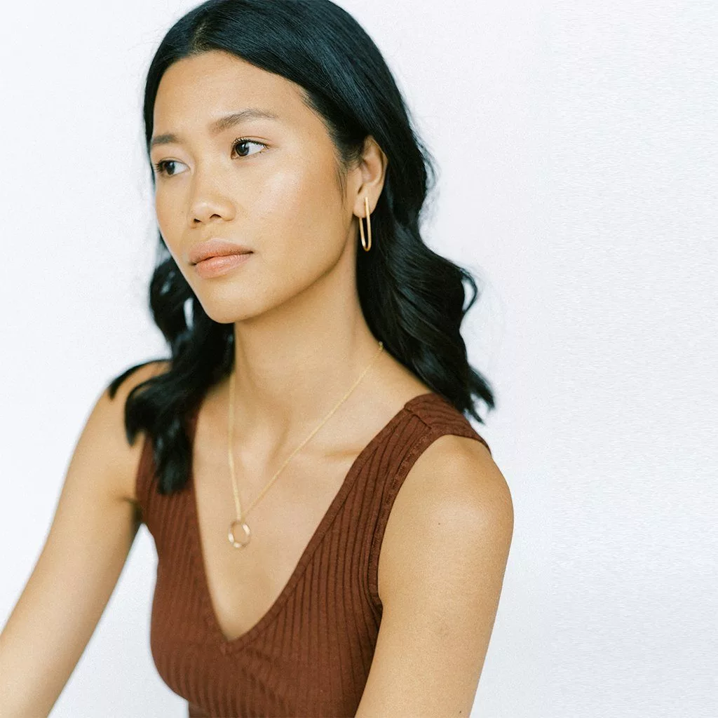 Sara Patino Jewelry Best Sellers Be Open Recycled Gold Necklace 3 Sara Patino Jewelry Best Sellers Be Open Recycled Gold Necklace