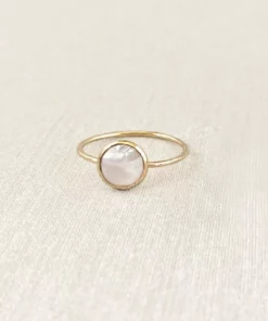 Sara Patino Jewelry Deep Pearl Recycled Gold Ring