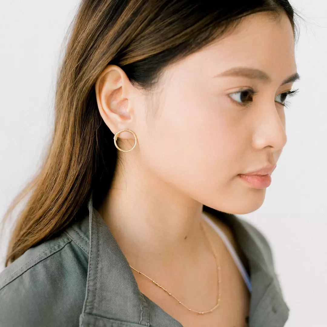 Sara Patino Jewelry Be Open Recycled Gold Earrings 4 Sara Patino Jewelry Be Open Recycled Gold Earrings