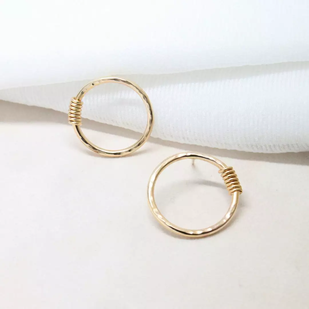 Sara Patino Jewelry Be Open Recycled Gold Earrings 3 Sara Patino Jewelry Be Open Recycled Gold Earrings