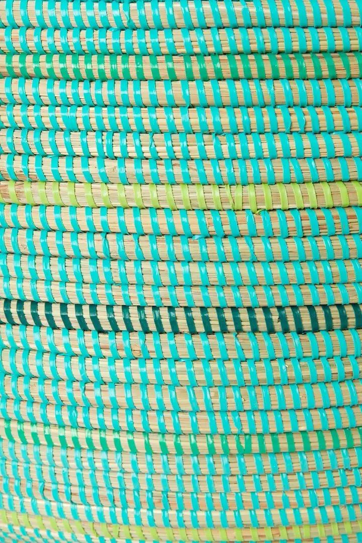 Swahili African Modern Seaside Stripe Knitting Basket 3 Swahili African Modern Seaside Stripe Knitting Basket