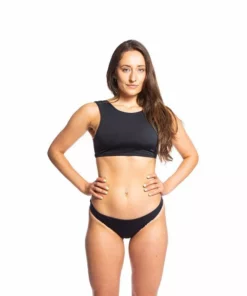 Sensi Graves Sofi Recycled Bikini Top - Third Eye + Black Made In USA
