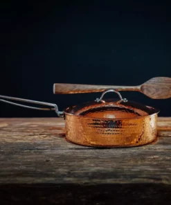 Sertodo Copper Home Goods 3 Qt Recycled Copper Fry Pan With Lid