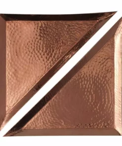 Sertodo Copper Aleppo Recycled Copper Triangular Platter Set
