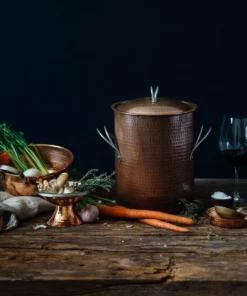 Sertodo Copper Home Goods Big, Beautiful Recycled Copper Stock Pot