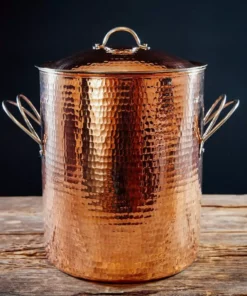 Sertodo Copper Home Goods Big, Beautiful Recycled Copper Stock Pot