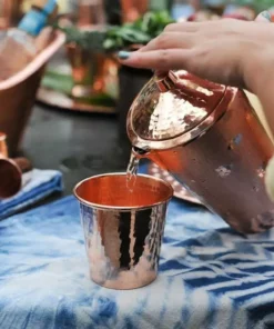 Sertodo Copper Kitchen + Dining Gangotri Recycled Copper Pitcher With Lid