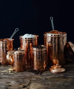 Sertodo Copper Home Goods Recycled Copper Kitchen Canisters