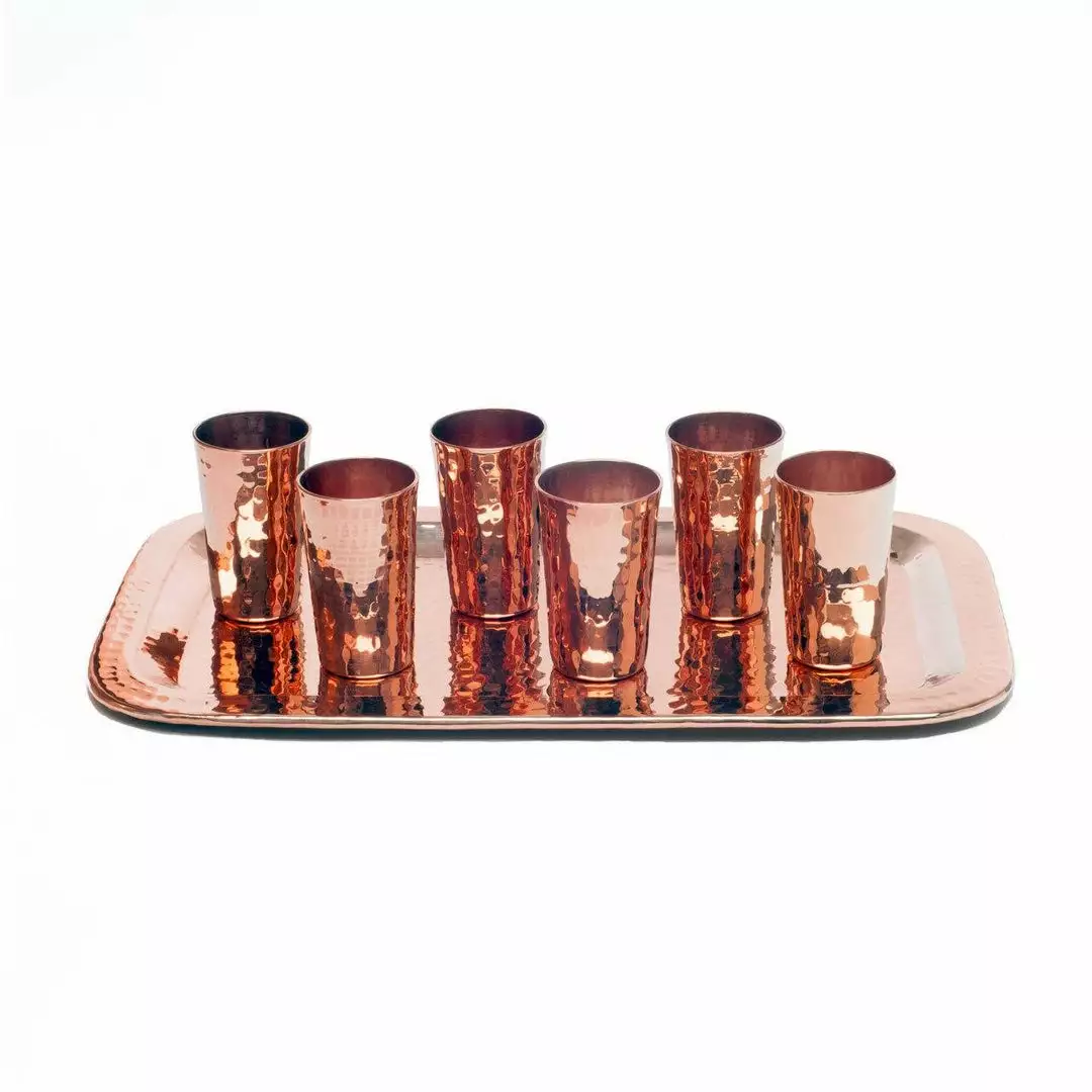 Sertodo Copper Copper Tequilero Shot Cup Flight Set Kitchen + Dining 4 Sertodo Copper Copper Tequilero Shot Cup Flight Set Kitchen + Dining