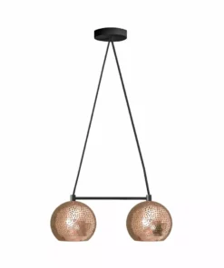 Dounia Home Lighting Shams Dual Globe Chandelier 11 Dounia Home Lighting Shams Dual Globe Chandelier