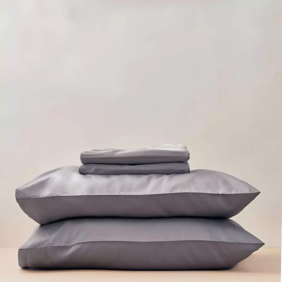 Looma Sateen Sheet Set - Slate 1 Looma Sateen Sheet Set - Slate