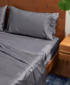 Looma Sateen Sheet Set - Slate