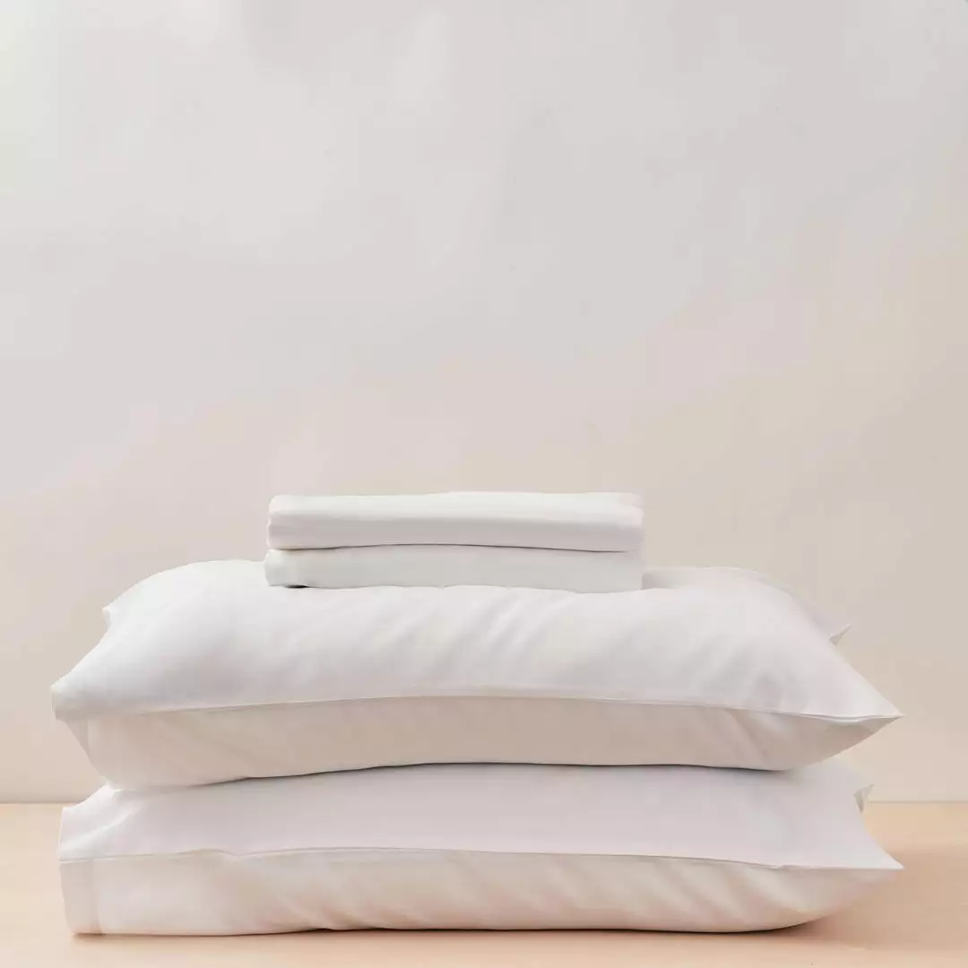Looma Sateen Sheet Set - White 1 Looma Sateen Sheet Set - White