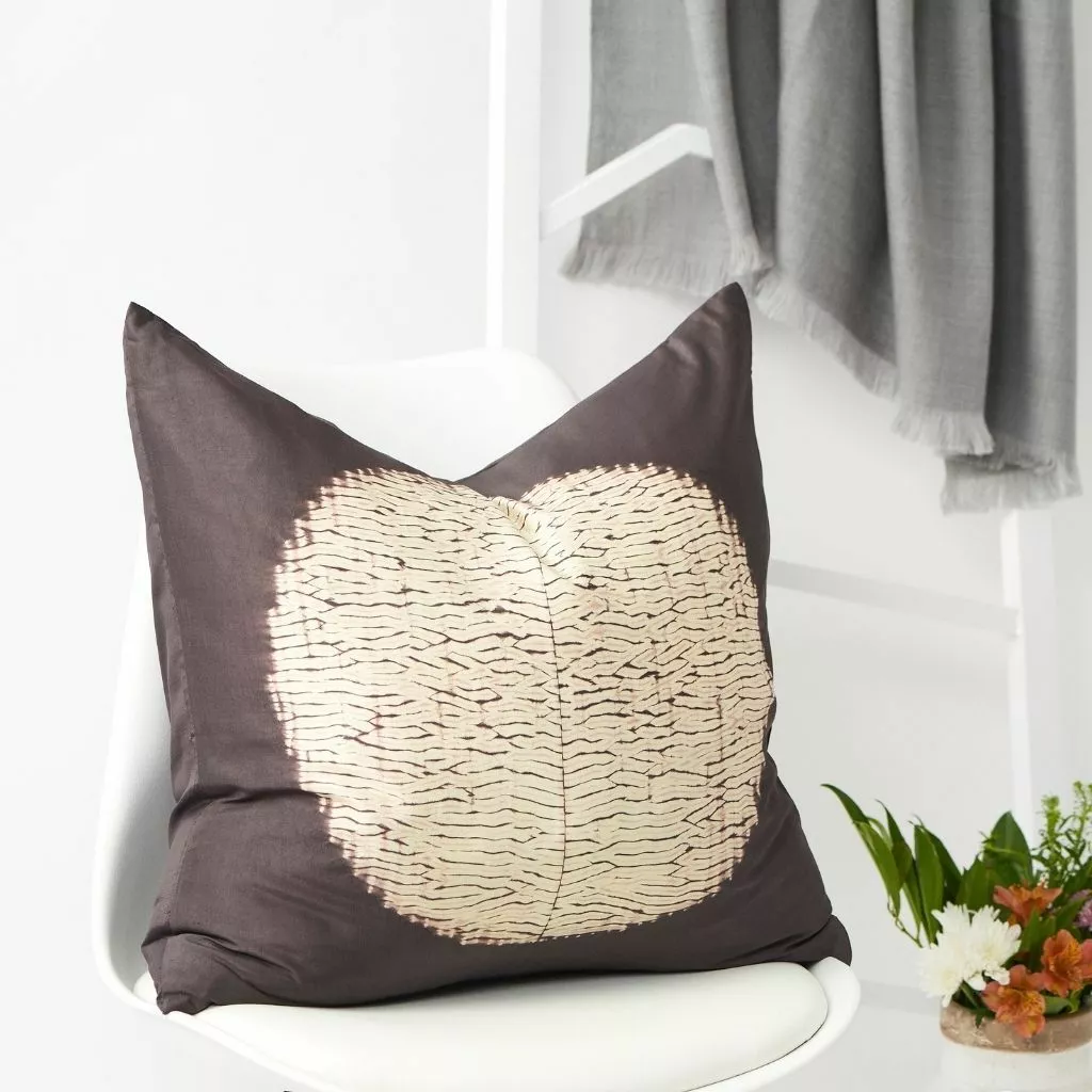 Studio Variously Shunya Silk Throw Pillow - Black Home Goods 3 Studio Variously Shunya Silk Throw Pillow - Black Home Goods