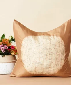 Studio Variously Shunya Silk Throw Pillow - Gold