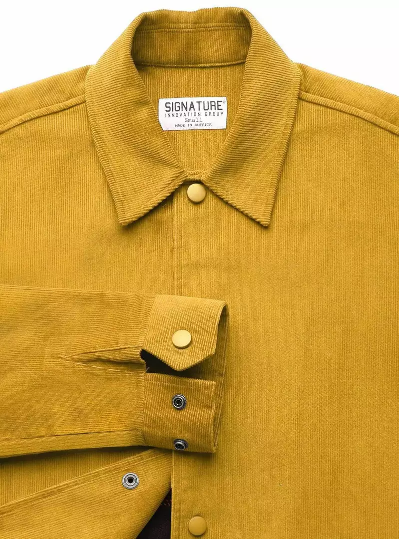 Signature Innovation Group Men's Johnny Corduroy Lined Jacket - Mustard 5 Signature Innovation Group Men's Johnny Corduroy Lined Jacket - Mustard
