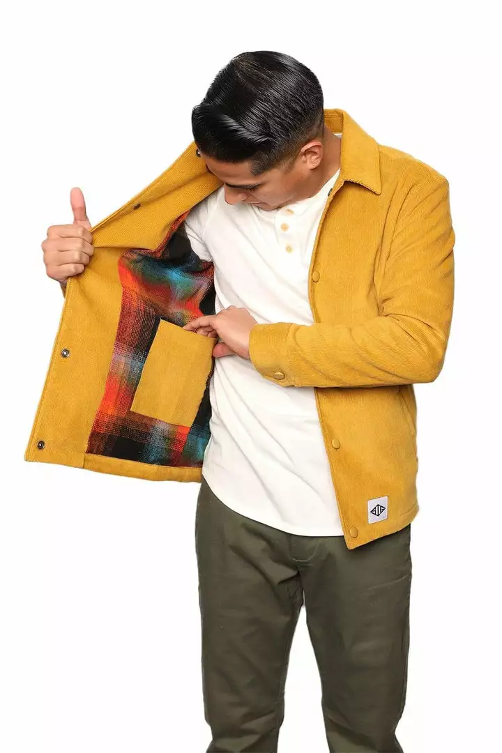 Signature Innovation Group Men's Johnny Corduroy Lined Jacket - Mustard 1 Signature Innovation Group Men's Johnny Corduroy Lined Jacket - Mustard