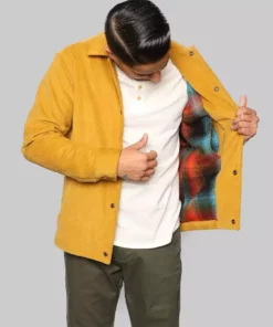 Signature Innovation Group Men's Johnny Corduroy Lined Jacket - Mustard