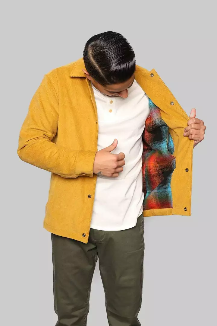 Signature Innovation Group Men's Johnny Corduroy Lined Jacket - Mustard 2 Signature Innovation Group Men's Johnny Corduroy Lined Jacket - Mustard