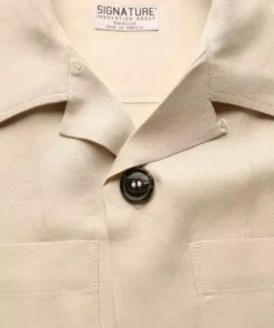 Signature Innovation Group Men's Safari Hemp Shirt - Bone 14 Signature Innovation Group Men's Safari Hemp Shirt - Bone