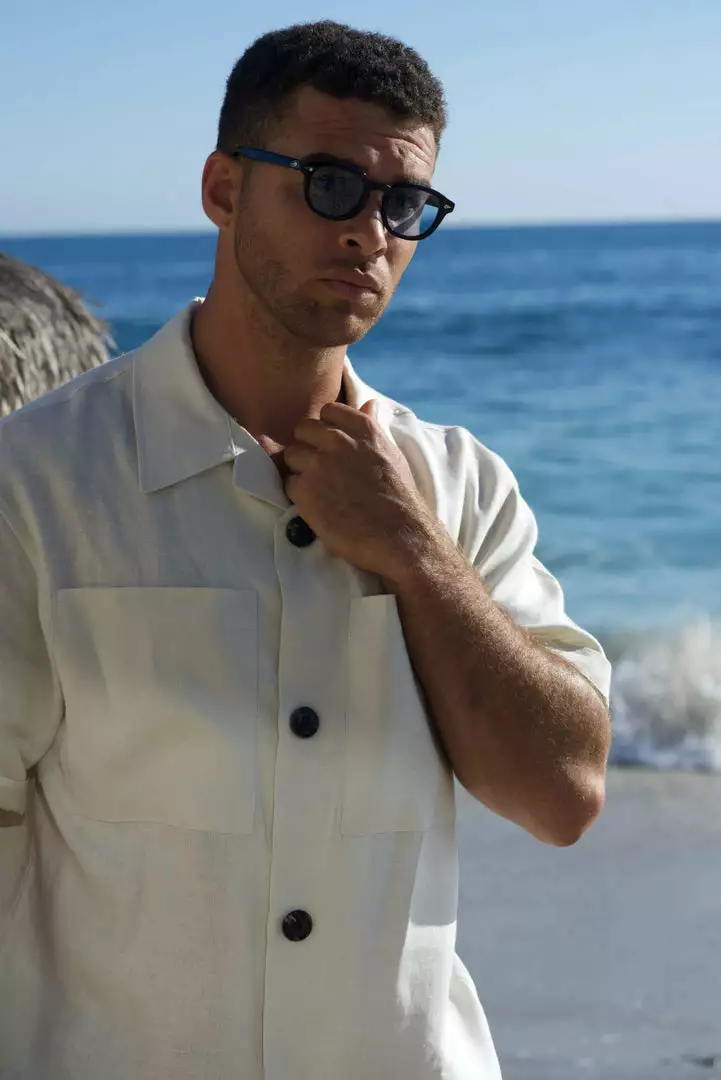 Signature Innovation Group Men's Safari Hemp Shirt - Bone 5 Signature Innovation Group Men's Safari Hemp Shirt - Bone