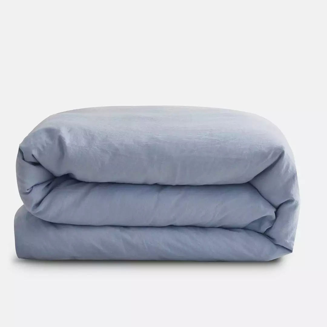 Sijo Best Sellers French Linen Duvet Cover - Sky 2 Sijo Best Sellers French Linen Duvet Cover - Sky