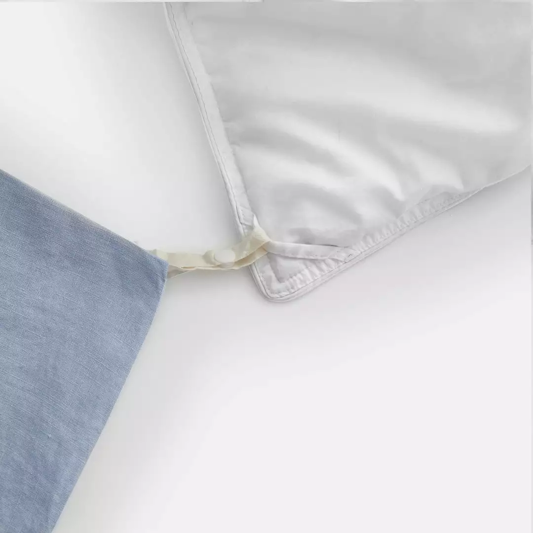 Sijo Best Sellers French Linen Duvet Cover - Sky 4 Sijo Best Sellers French Linen Duvet Cover - Sky
