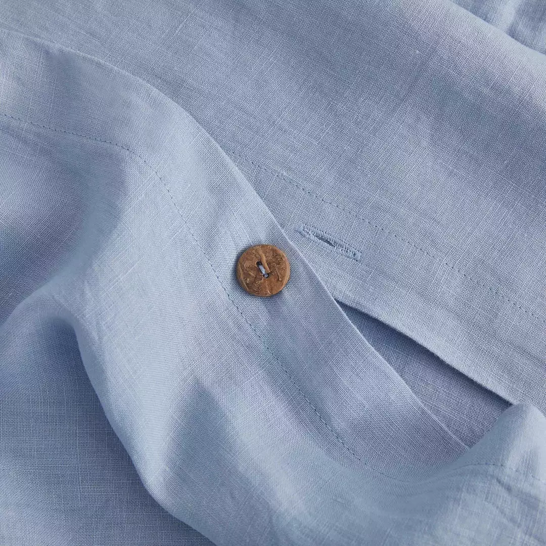 Sijo Best Sellers French Linen Duvet Cover - Sky 3 Sijo Best Sellers French Linen Duvet Cover - Sky