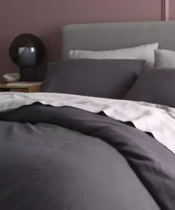 Sijo BIPOC Owned French Linen Duvet Cover - Slate