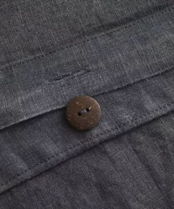 Sijo BIPOC Owned French Linen Duvet Cover - Slate 7 Sijo BIPOC Owned French Linen Duvet Cover - Slate