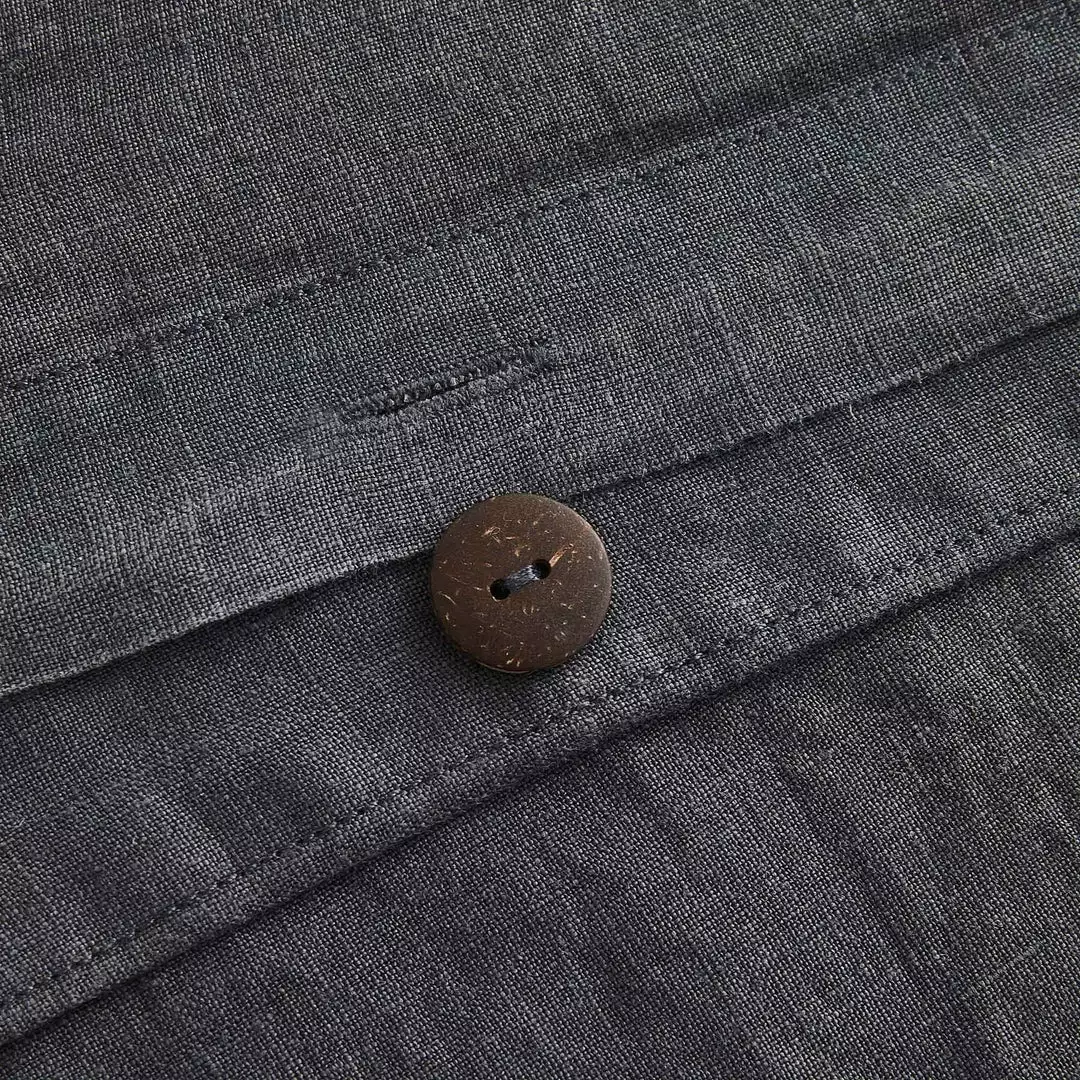 Sijo BIPOC Owned French Linen Duvet Cover - Slate 3 Sijo BIPOC Owned French Linen Duvet Cover - Slate