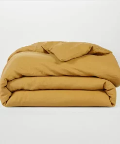Sijo Home Goods French Linen Duvet Cover - Turmeric