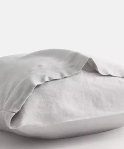 Sijo French Linen Pillowcase Set - Fog