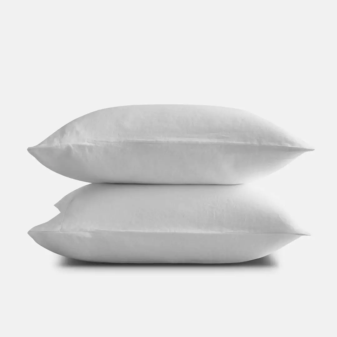Sijo French Linen Pillowcase Set - Snow Home Goods 1 Sijo French Linen Pillowcase Set - Snow Home Goods