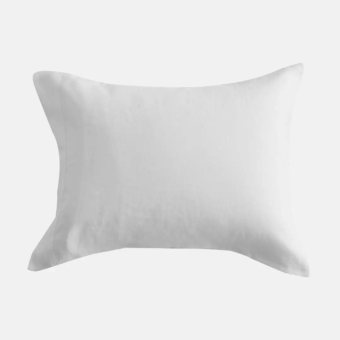 Sijo French Linen Pillowcase Set - Snow Home Goods 2 Sijo French Linen Pillowcase Set - Snow Home Goods
