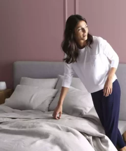 Sijo Best Sellers French Linen Sheet Set - Fog