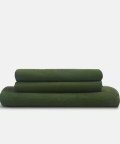 Sijo Best Sellers French Linen Sheet Set - Forest