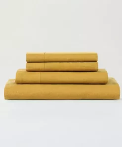 Sijo French Linen Sheet Set - Turmeric